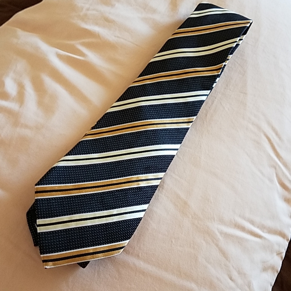 Silk Brown & Gold Tie